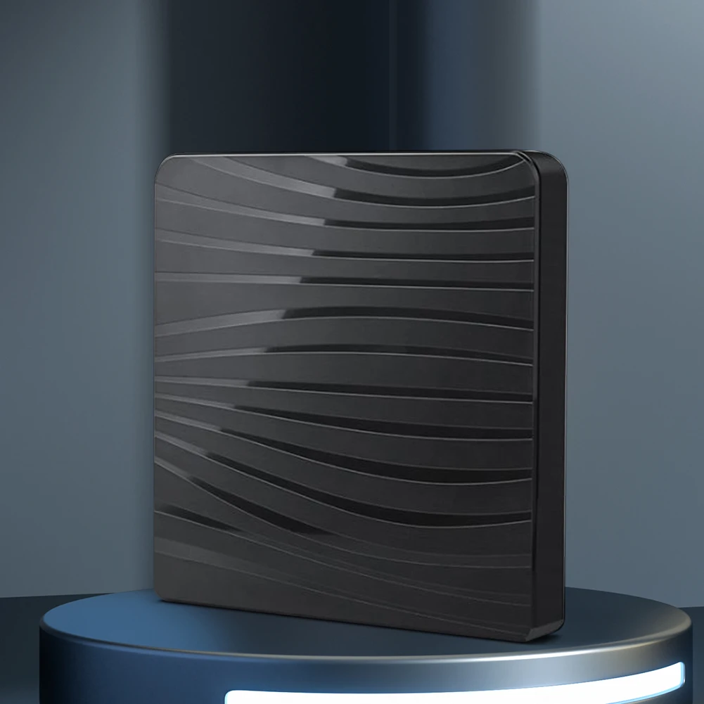 Drives Enclosure USB 3.0/Type-C with Dual Head Power Cord External DVD Case Non-Slip Mat Portable for Desktop Computers Laptops