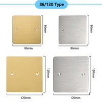 แผ่นทองแดงตกแต่งซ็อกเก็ตผนังและพื้นดินฝาครอบกล่องสแตนเลสสตีล86 /120 5