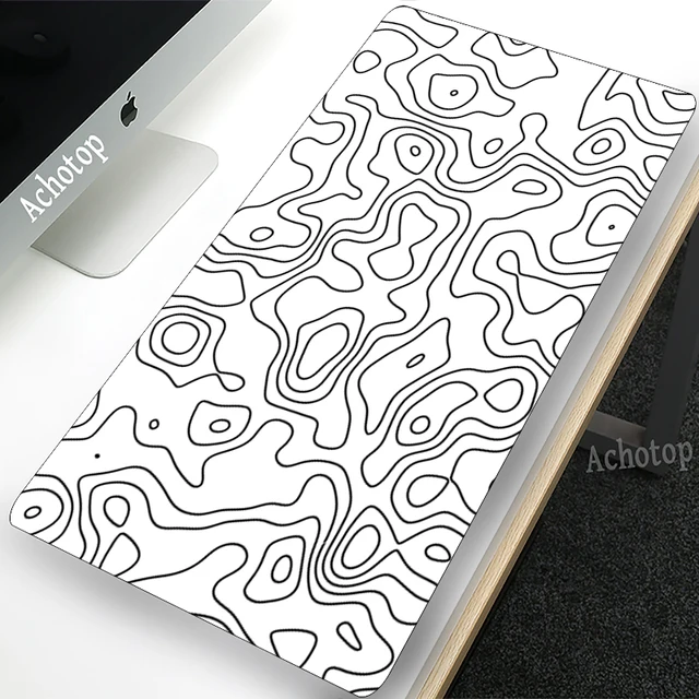 Black And White Gamer Mouse Pad Gaming Mousepad Speed Desk Mat Laptop Gaming Mats For Office Carpet Desk Accessories Game Pads 2