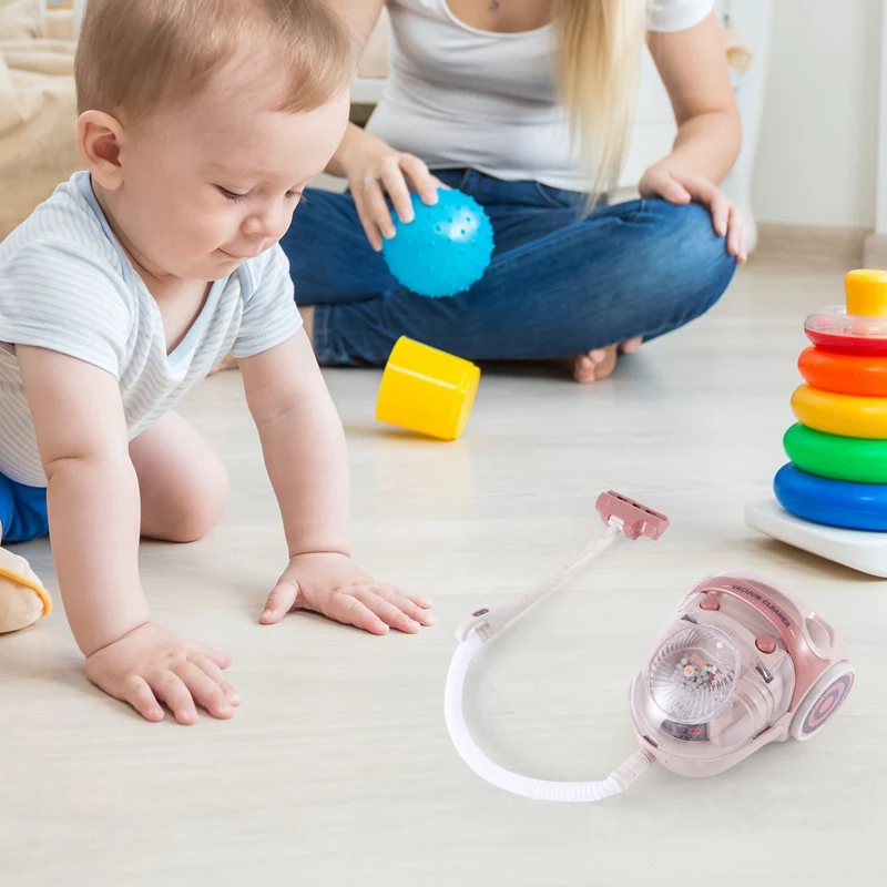 

YH129-4SE Household Simulation Electric Vacuum Cleaner Children's Small Home Appliances Kitchen Toys Parts For Boys And Girls