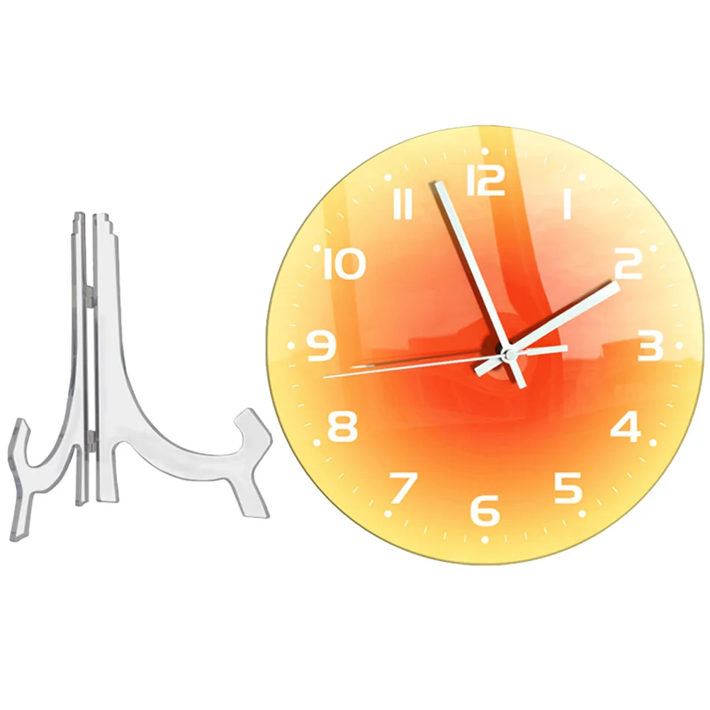 

Decorative Acrylic Wall Clock Round Wall Clock Desktop Clock Ornament Living Room Clock