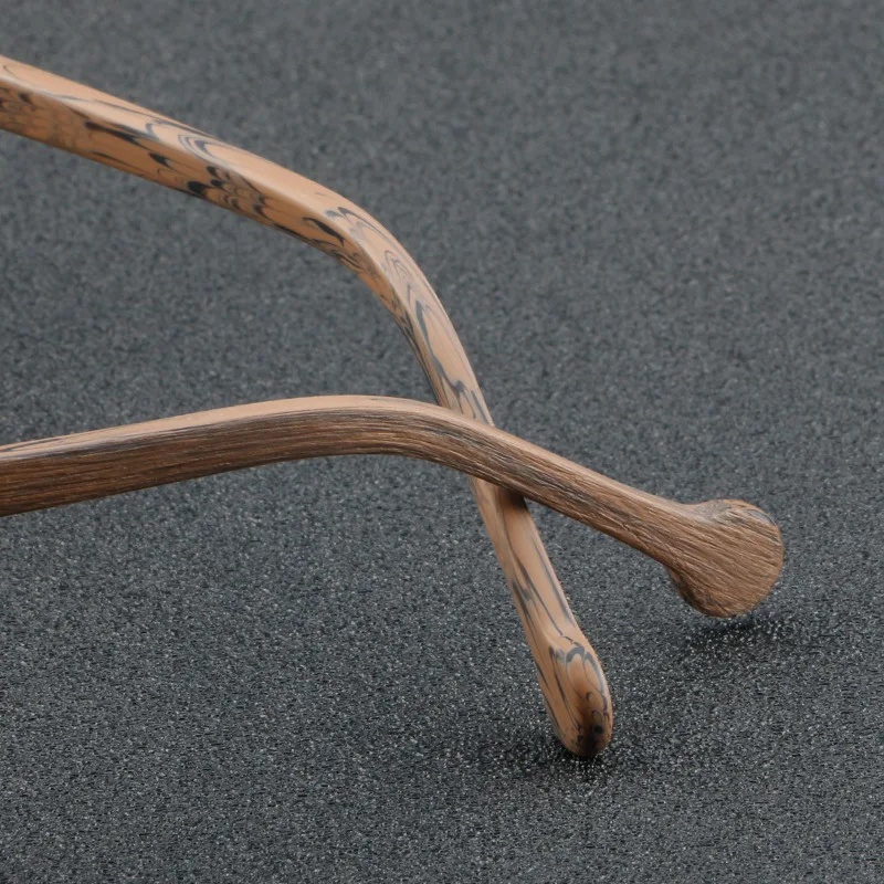 55724 Runde Holzmaserung Gläser Männer Optische Acetat Gläser Rahmen Brillen Rahmen Frauen Korea Marke Brillen – Detail 11