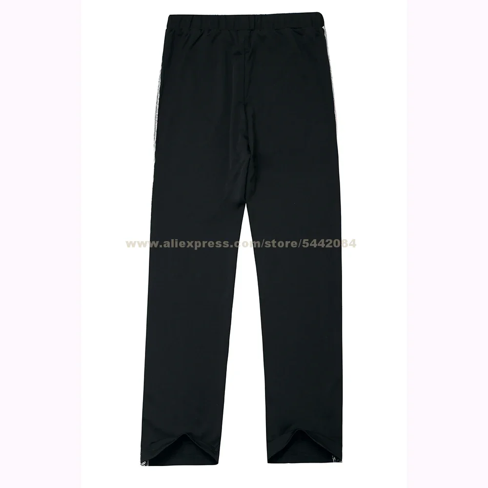 MJ Michael Jackson Billie Jean Pants Sliver Casual Stripe Trousers Collection Party Halloween Carnival Costume Cosplay Prop