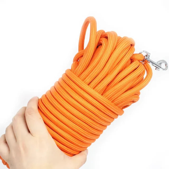 5M/10M/15M Long Rope Training Dog Leash- Heavy Duty Nylon Recall Agility Training Dogs Lead Leash For Medium Large Dog Leash 5