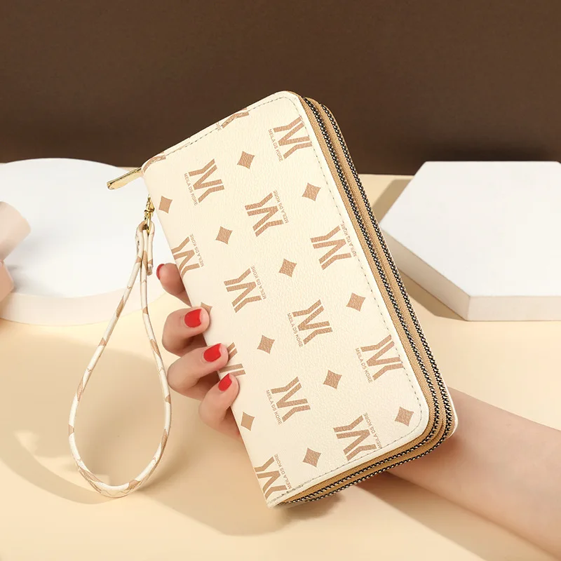 Women Wallet Long Style New Fashion Large Capacity Double Zipper Phone Pocket Print Clutch Wallet