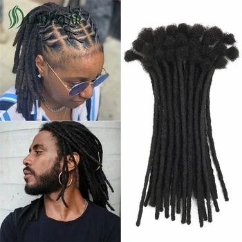 Human Hair Dreadlocks Extensions Brazilian Real Human Hair locks Extensions Handmade Dreadlocks for Women/Men 8-24 Inch 1