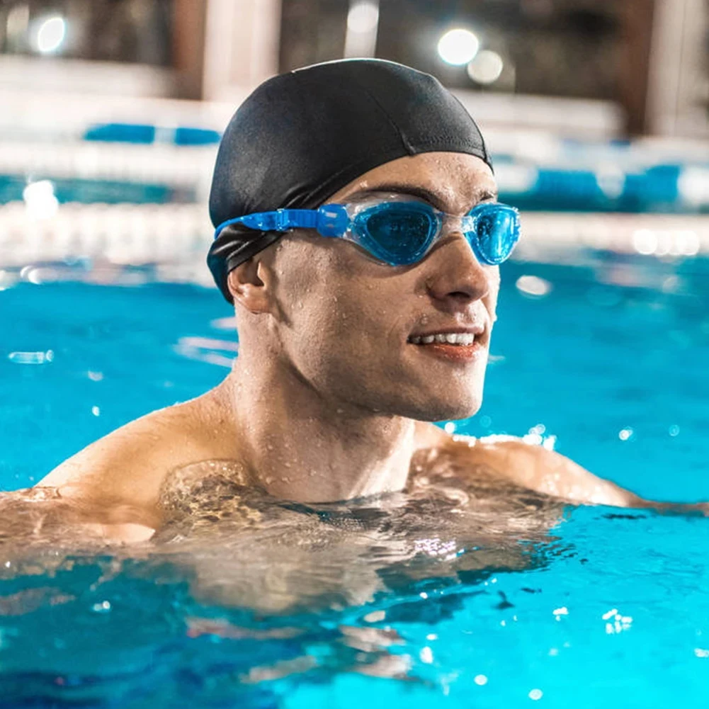 안티 안개 방수 수영 고글 수영 풀 수영 스포츠 물 안경 남성용 상자가있는 수영 안경 여성용 소년 소녀