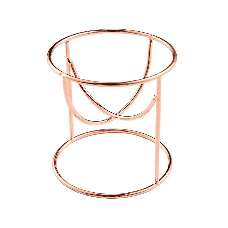 Make Up Puff Shelf Creative Rack Tray Metal Drying Stand Organizer Shelf Holder Tools 3