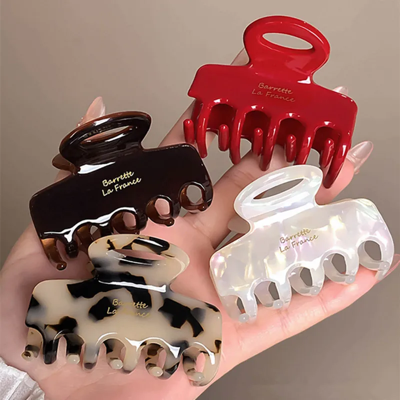 Acetate Hair Crab Clips 5.5cm