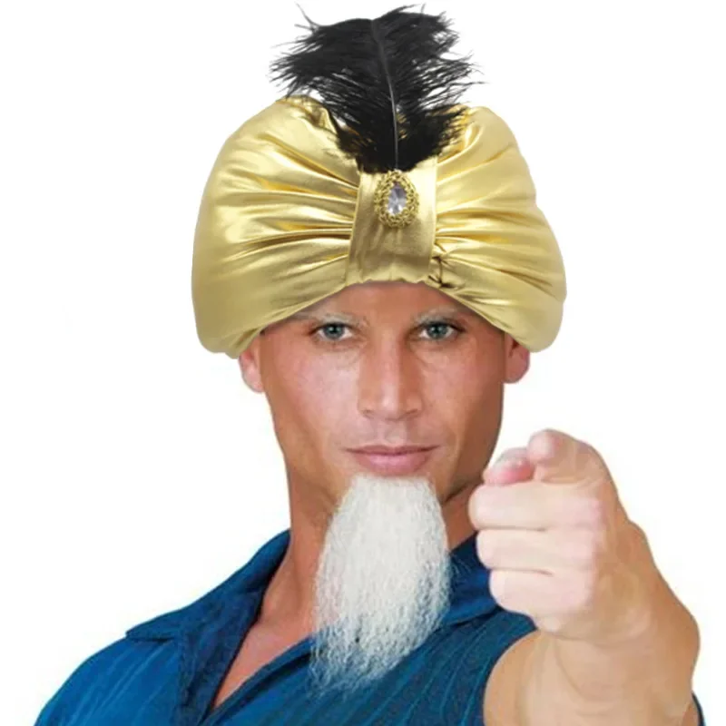 Christmas Decorations Party Santa Hat Old Man Elf Clown Pants Leg Hat Hot Gold Bright Color Wrap Arab Ethnic 1PC