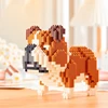 Building Blocks Set Collie Husky Bulldog Corgi Schnauzer 3D Model Animal Dog Mini Diy Bricks Figure Toys For Kid Chirstmas Gifts 5