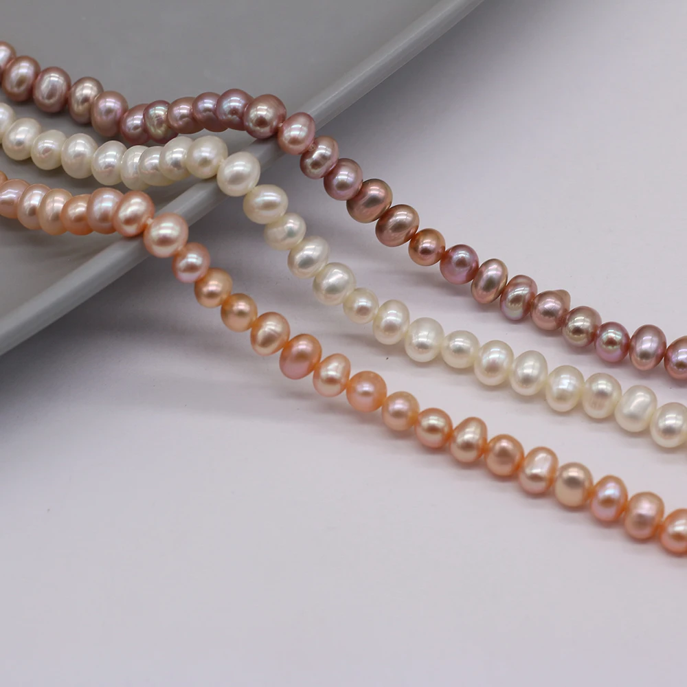 4-5mm Natural Freshwater Pearl Potato Shape Loose Spacing High-quality Pearl Beads Jewelry Making DIY Necklaces Earrings Gift