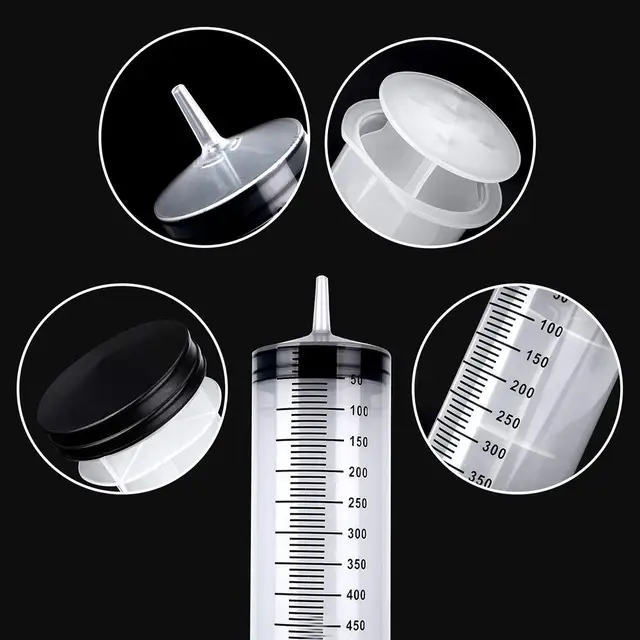 Large Syringe Multifunction Measuring Reusable Pump Animals Feeding With Scale Tube Injector Liquid Car Oil Glue Fluid Water 550 2