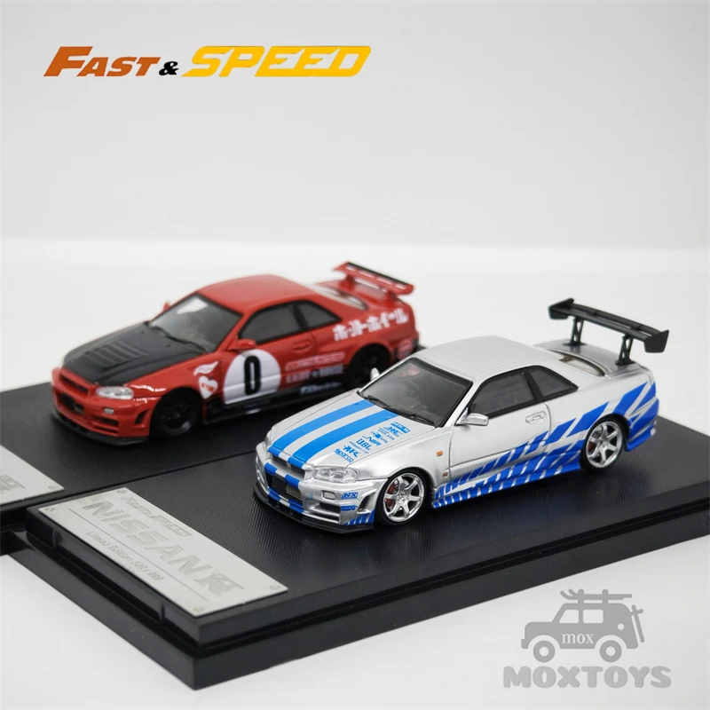 

Fast Speed FS 1:64 Skyline GT-R R34 Mk5 FNF limited999 Diecast Model Car