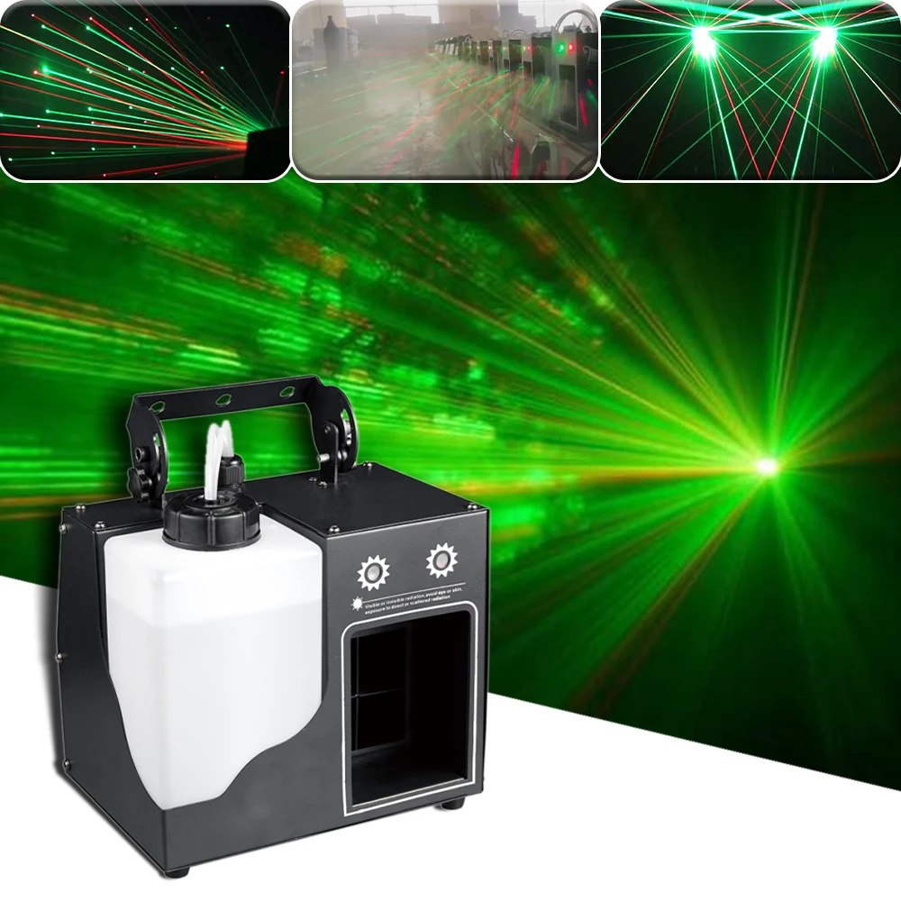 

YUER 500 вт беспроводной пульт дистанционного управления звездное небо лазерная туманная машина DJ диско дымовая машина для музыки вечерние сценический лазерный эффект туманка