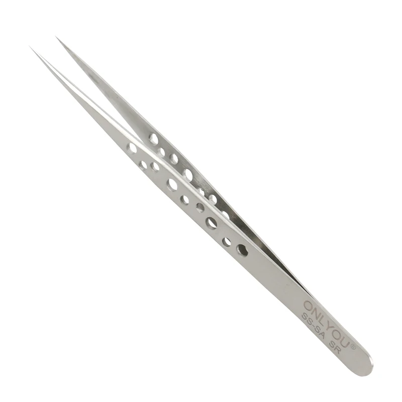 Matte Anti-static Curved Straight Tip Precision Tweezers Stainless Electronics Industrial Tweezers For Phone Repair Hand Tools