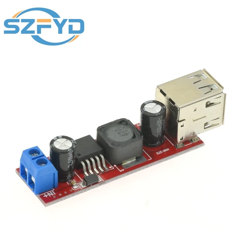 LM2596 DC-DC Step-down Converter Module DC 6V-40V To 5V 3A Double USB Charge