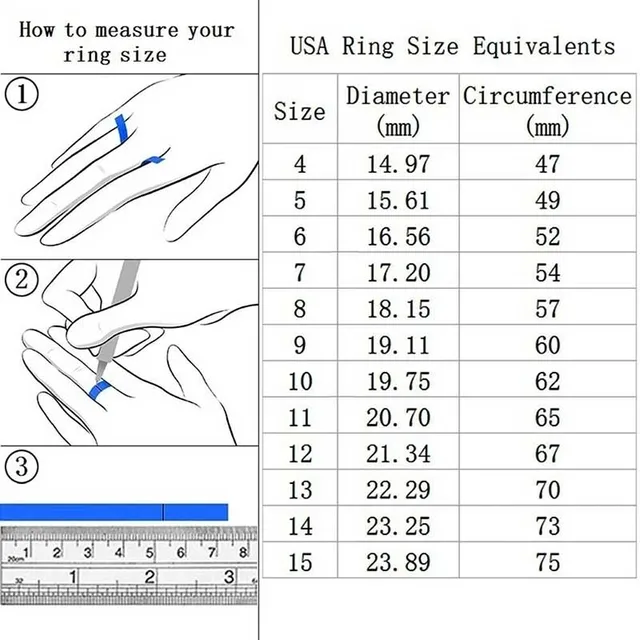 Silver Princess Zircon Ring Set – Women’s Wedding & Engagement Jewelry - Image 3