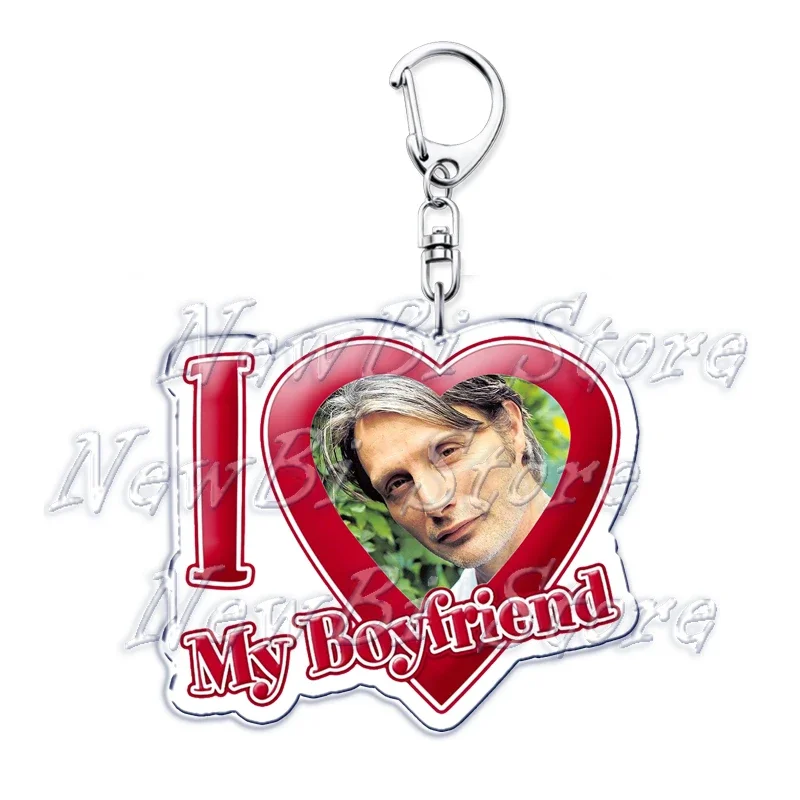 Ich liebe meinen Freund Mads Dittmann Mikkelsen Schlüsselanhänger Hannibal Schlüsselanhänger für Zubehör Taschenanhänger Schlüsselanhänger Ring Schmuck Geschenke – Detail 35