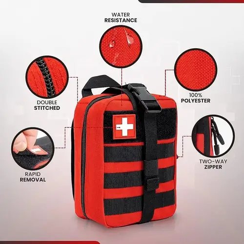 Tactical First Aid Bag Survival Pouch Outdoor Medical Box Large Size SOS Bag/PackageMedical Kit Bag Molle EMT Emergency - Image 3