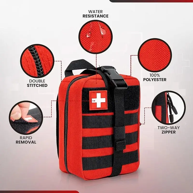 Tactical First Aid Bag Survival Pouch Outdoor Medical Box Large Size SOS Bag/PackageMedical Kit Bag Molle EMT Emergency - Image 3