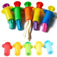 5Pcs/Pack Plasticine Mold Tools Kit Polymer Clay DIY Love Heart Stars Noodles Plasticine Tools Educational Toy For Kid 1