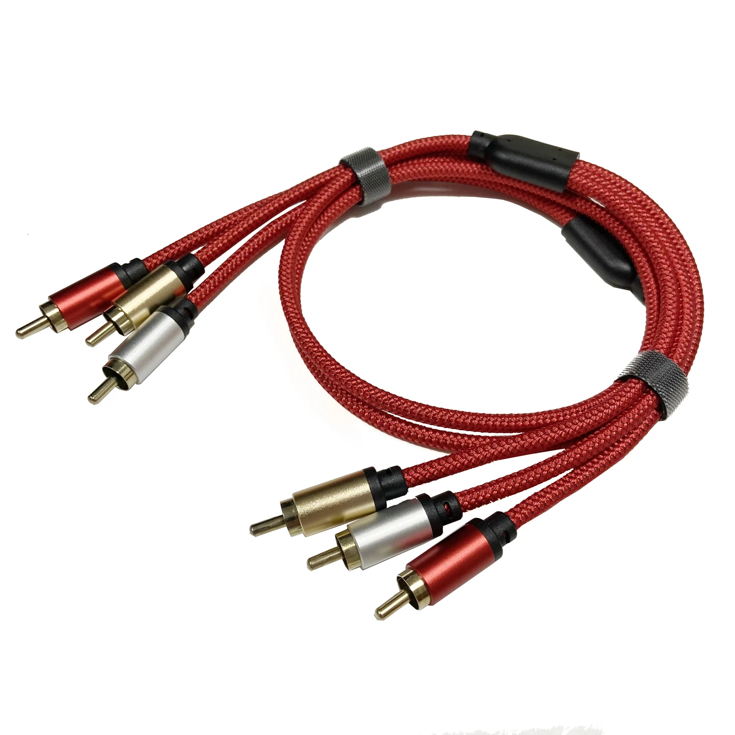 

‎Ventilation cable 3RCA for 3 RCA audio, for male video, gold-plated AV cable for STB, DVD, VCD TV, amplifier cable, RCA input‎