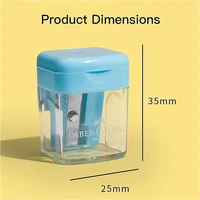 FABER-CASTELL Macron Color Single-Hole Pencil Sharpener Compact Portable Sharpener for Art Students Pencil Sharpening Tool 2