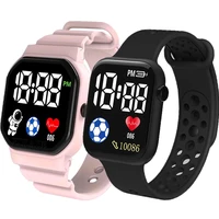 2024 LED Digital Watch For Kids Boys Girls Football Sports Watches Silicone Digital Watch Casual Childrens Electronic Wristwatch 1