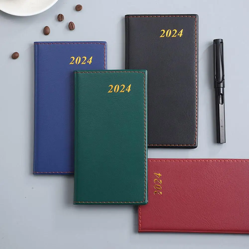 2024 스케쥴 도서 휴대용 A6 노트북 일기 플래너, 할 일 목록, 달력 도서, 일정 책 플래너, 알림 사무용품, 신제품