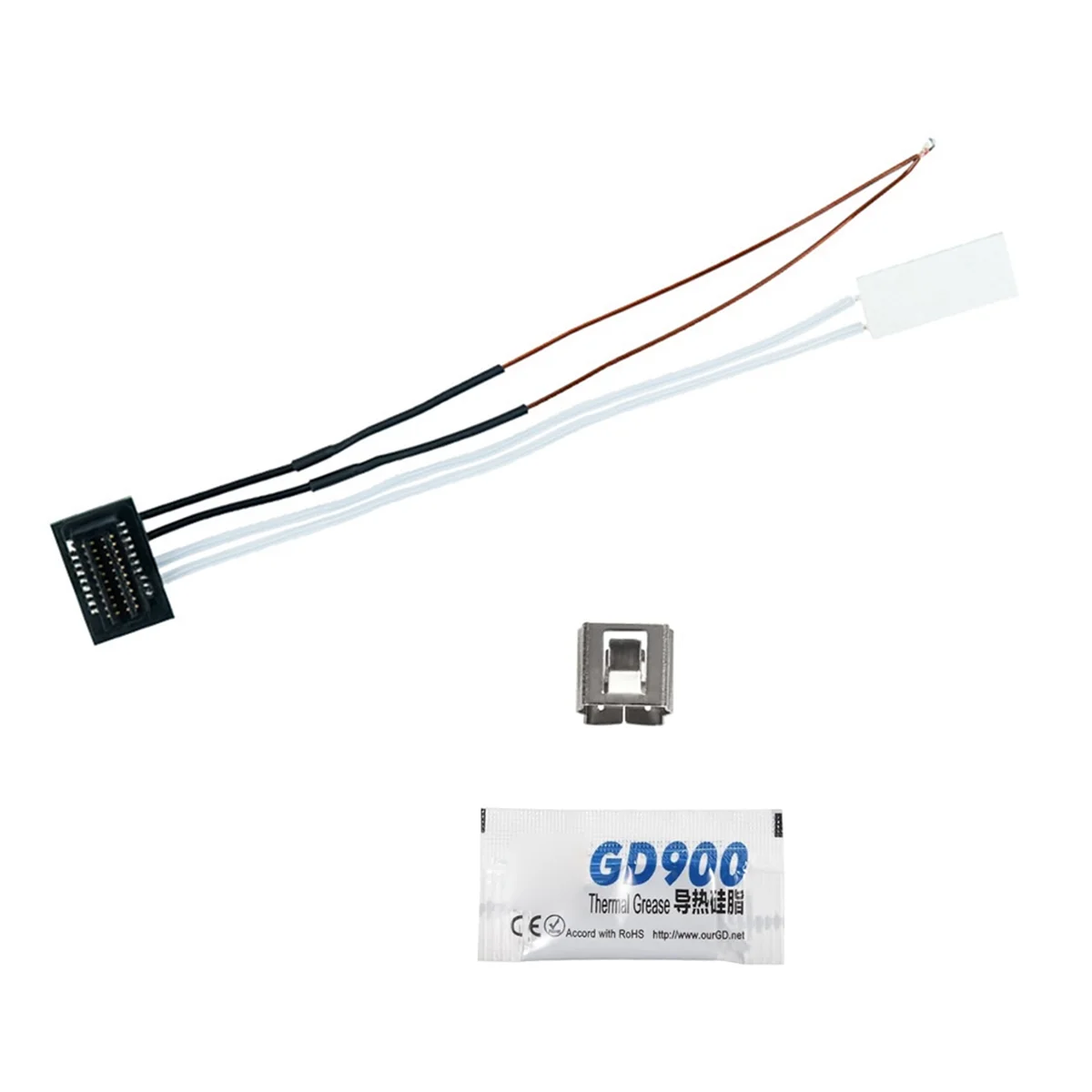 

Ceramic Heater Thermistor 24V 48W Upgrade Kit 300℃ High Temperature Sensor with 1Pc Fixing Clip