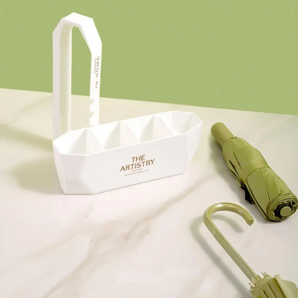 1 Set Convenient Entry Hallway Umbrella Rack Space-saving Umbrella Storage Rack Multi-function Stand for Home