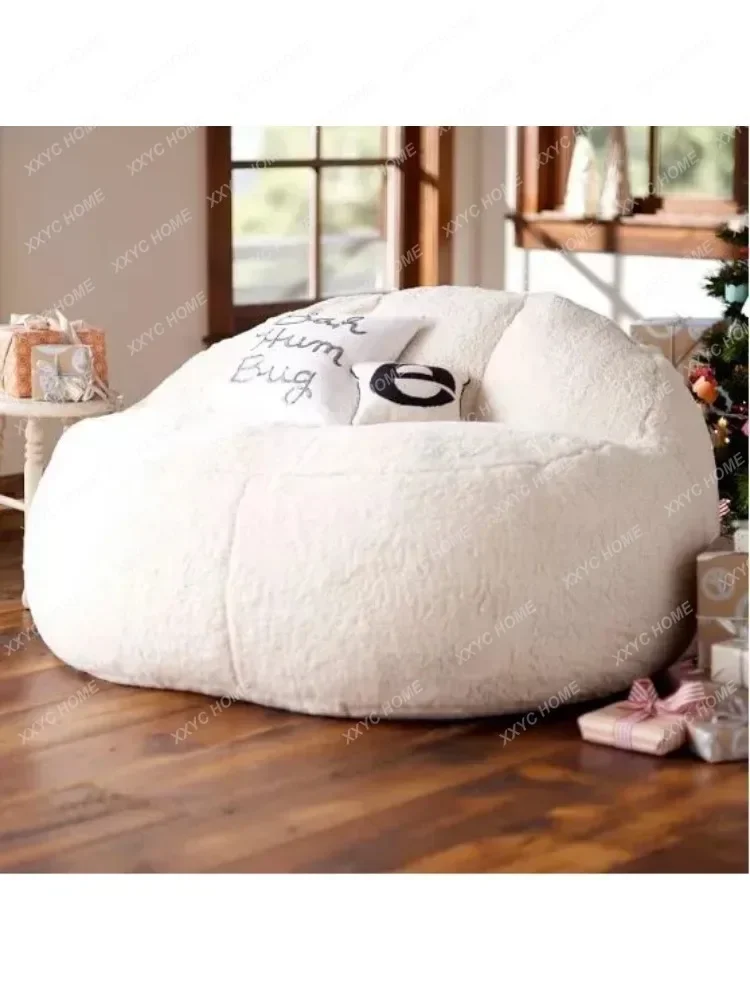 Bean Bag Sofa Bed Pouf No Filling Stuffed Giant Beanbag Ottoman Relax Lounge Chair Tatami Floor Seat Furniture