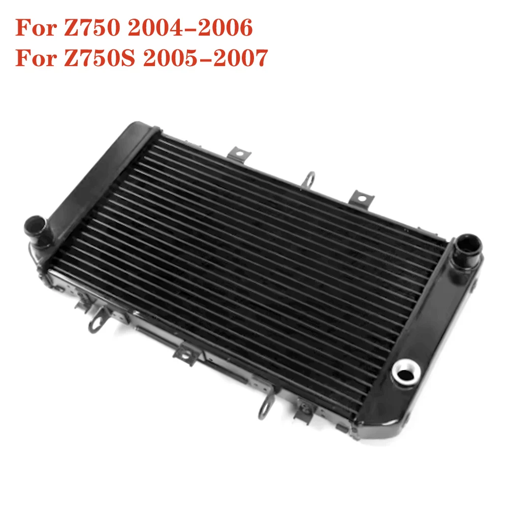 

Радиатор двигателя мотоцикла для Kawasaki Z750 2004-2006 Z750S 2005-2007 Z 750S, система водяного охлаждения, аксессуары для резервуара для воды