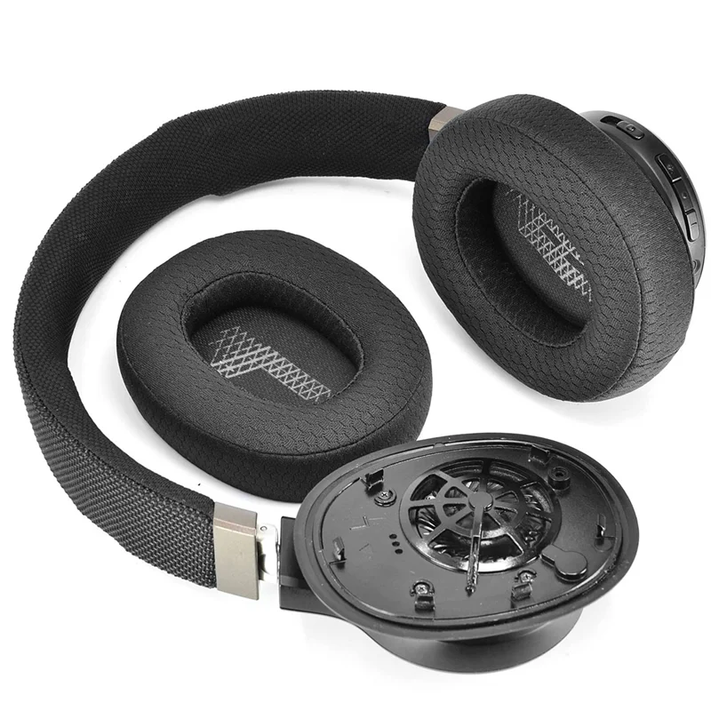 1 para piankowe gąbki słuchawek poduszki skórzane Earpad dla JBL E65 E65BTNC / Duet NC/na żywo 650BTNC na żywo 660 BTNC słuchawki