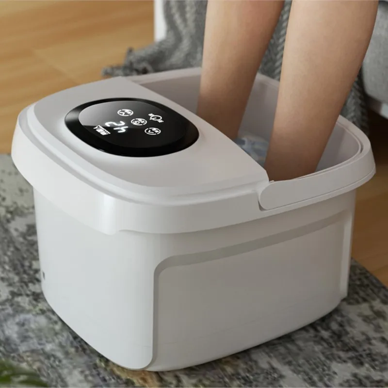 

220V Electric Massage Foot Bucket Household Foot Wash Foot Bath Automatic Heating Constant Temperature Pedicure Health Care