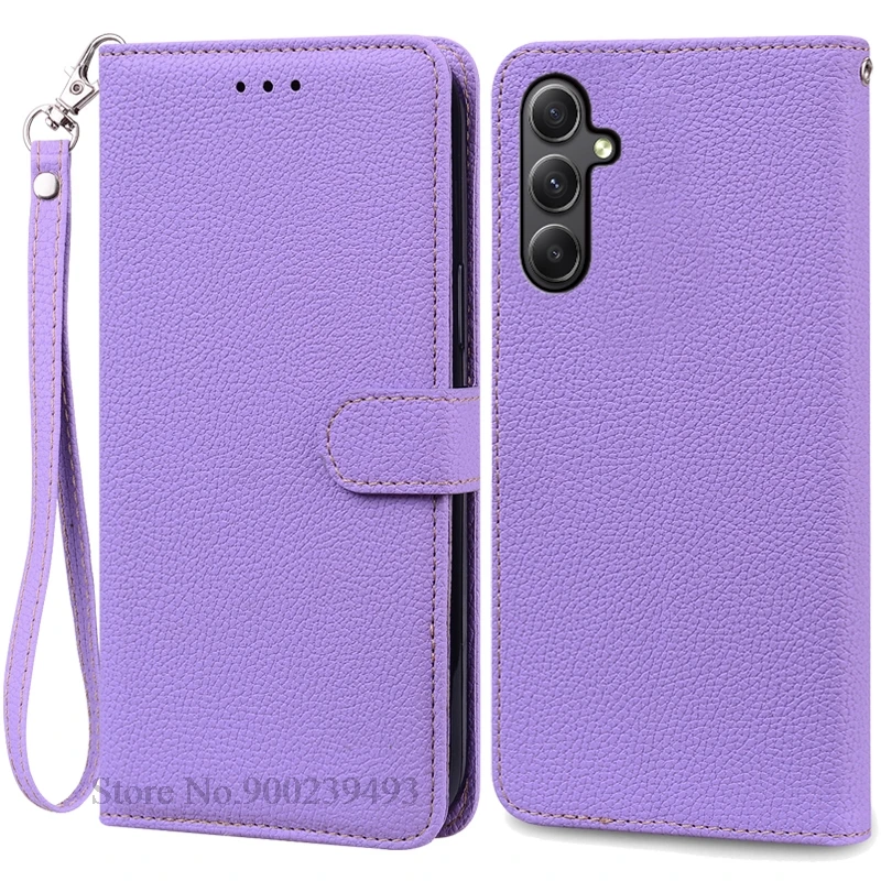 Elegant Leather Wallet Flip Case for Samsung Galaxy M35 5G