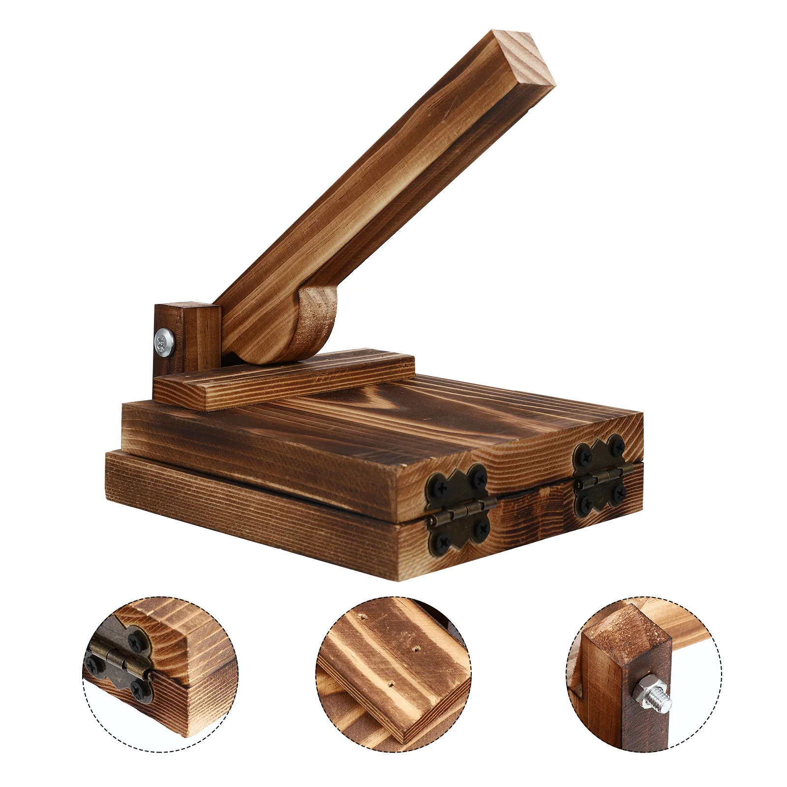 Press Dumpling Tortilla Maker Dough Presser Wooden Wrapper Skin Mold Wood Machine Corn Pressing Tool