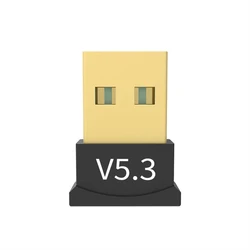 Wireless Bluetooth USB Adapter - Bluetooth 5.3/5.0 Dongle for Audio and Device Connectivity (Bluetooth 5.3)