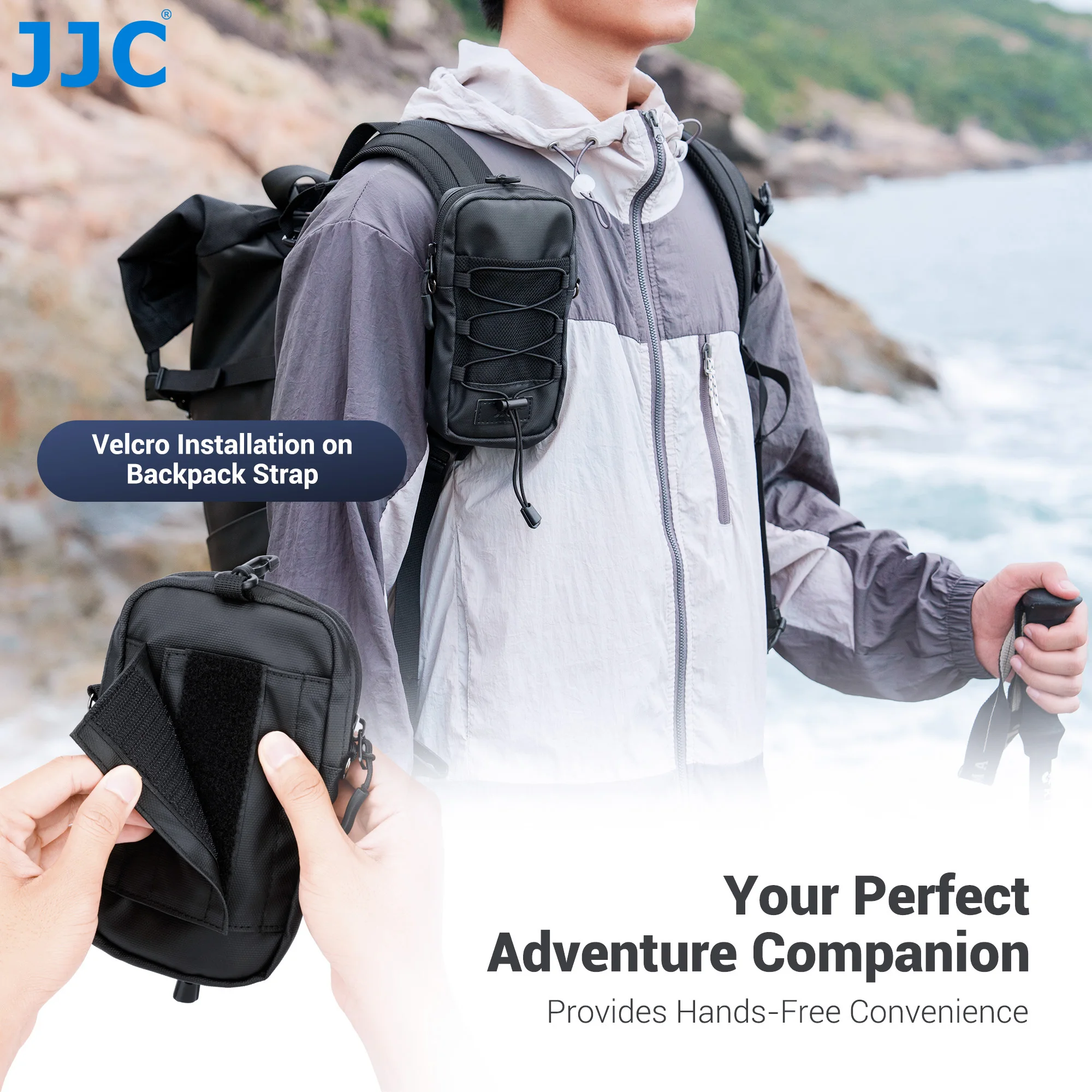 JJC Military Backpack Tactical Bag Crossbody Hiking Climbing Walkie-talkie  Bag For iPhone 16 15 GoPro Hero13 12 DJI Action 4 5 - AliExpress 44