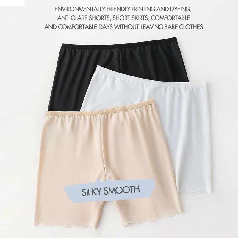 Safety Shorts High Waist Panties 8pcs Women Underwear Slimming Shorts Seamless High Waist Shaper Panties Stretch Underware Stretch Safety Short Pants Ice Silk