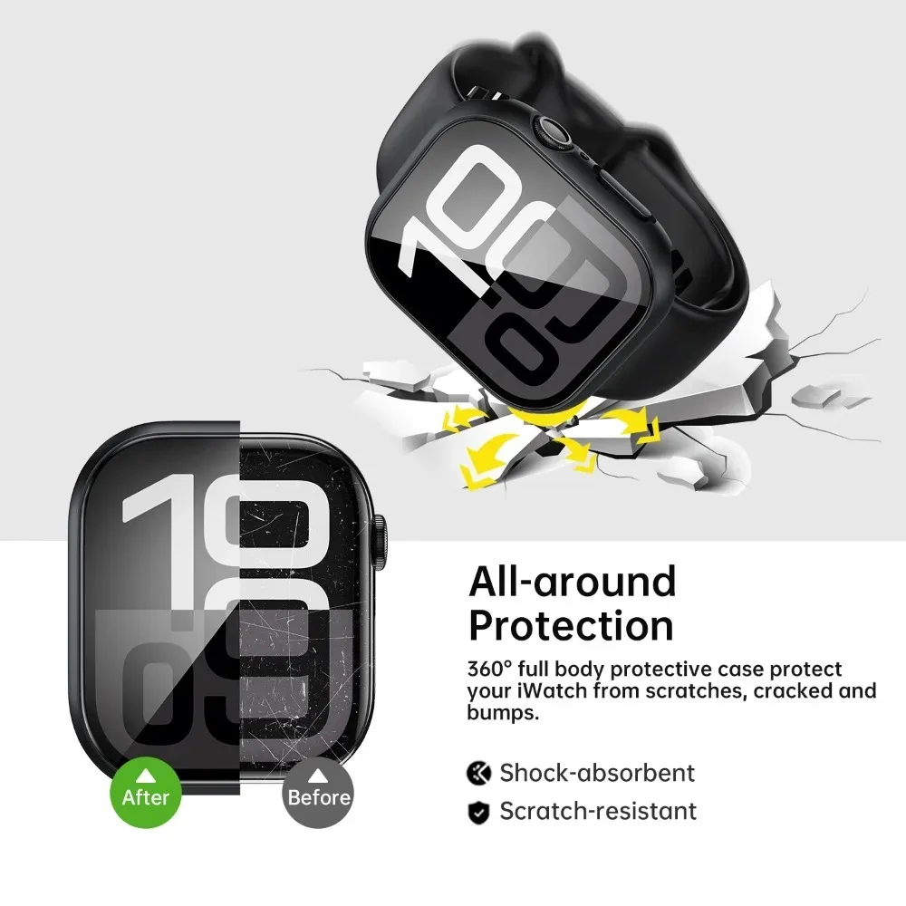 Durable Waterproof Case with Glass Screen Protector