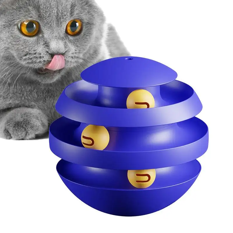 

3 Levels Cat Toy Tower Tracks Interactive Pet Toy Training Amusement Toys For Cats Kitten Cat Accessories Pet Items