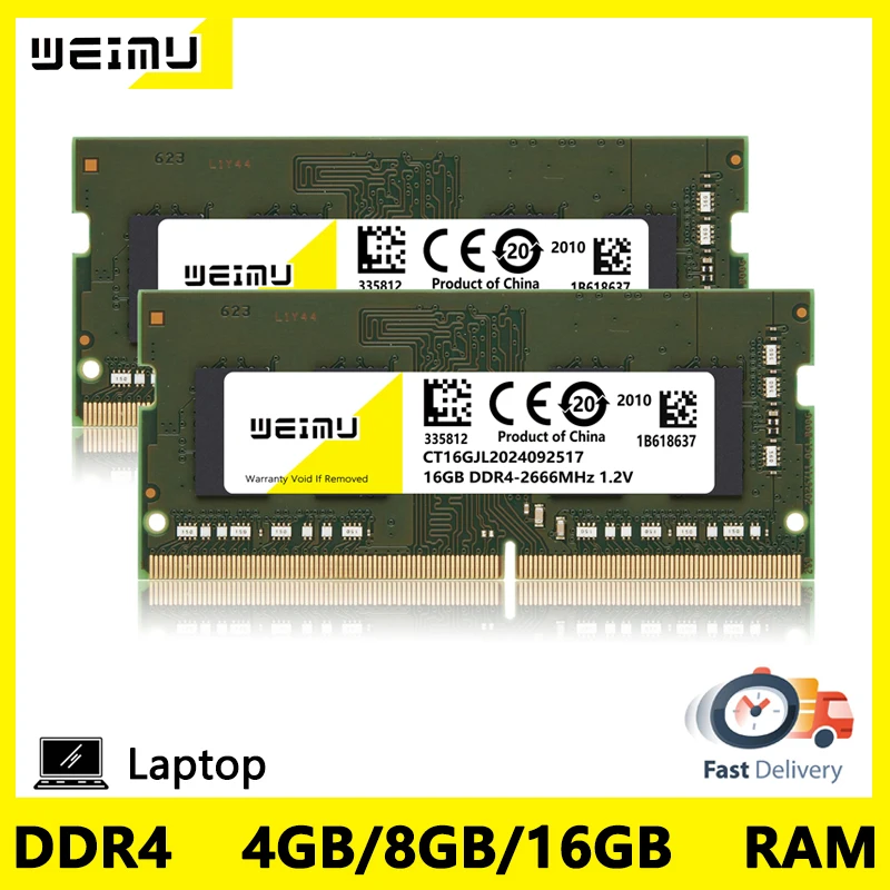 DDR4 4GB 8GB 16GB ذاكرة الوصول العشوائي للكمبيوتر المحمول PC4 17000 19200 21300 25600 SODIMM 260Pin 2133 2400 2666 3200Mhz دفتر ميموريا RAM