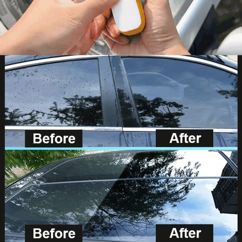Auto Glass Oil Remover Coating Hydrophobic Removal Fuzzy Car Windshield Glass Oil Remover Auto Anti-fog Cleaner