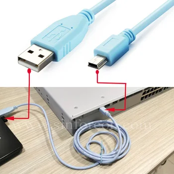 USB a Mini USB Tipo B CAB-CONSOLE-USB 37-1090-01 Cisco 1941 Catalyst 2960 Mastice SecureCRT Xshell Interruttori Console Cavo