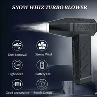 Nouveau Mini ventilateur Turbo Jet plumeau d'air électrique vitesse du vent réglable Turbo ventilateur violent Rechargeable avec outils de nettoyage de voiture légers 2