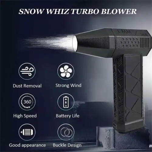 New Mini Turbo Jet Fan Electric Air Duster Adjustable Wind Speed Turbo Violent Blower Rechargeable with Light Car Cleaning Tools - Image 2