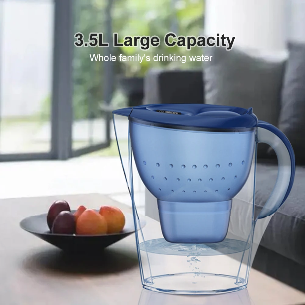 Universal 3.5L Water Filter Pitcher High Capacity Water Filter Kettle Four-layer Pitcher Purifier For Home Office