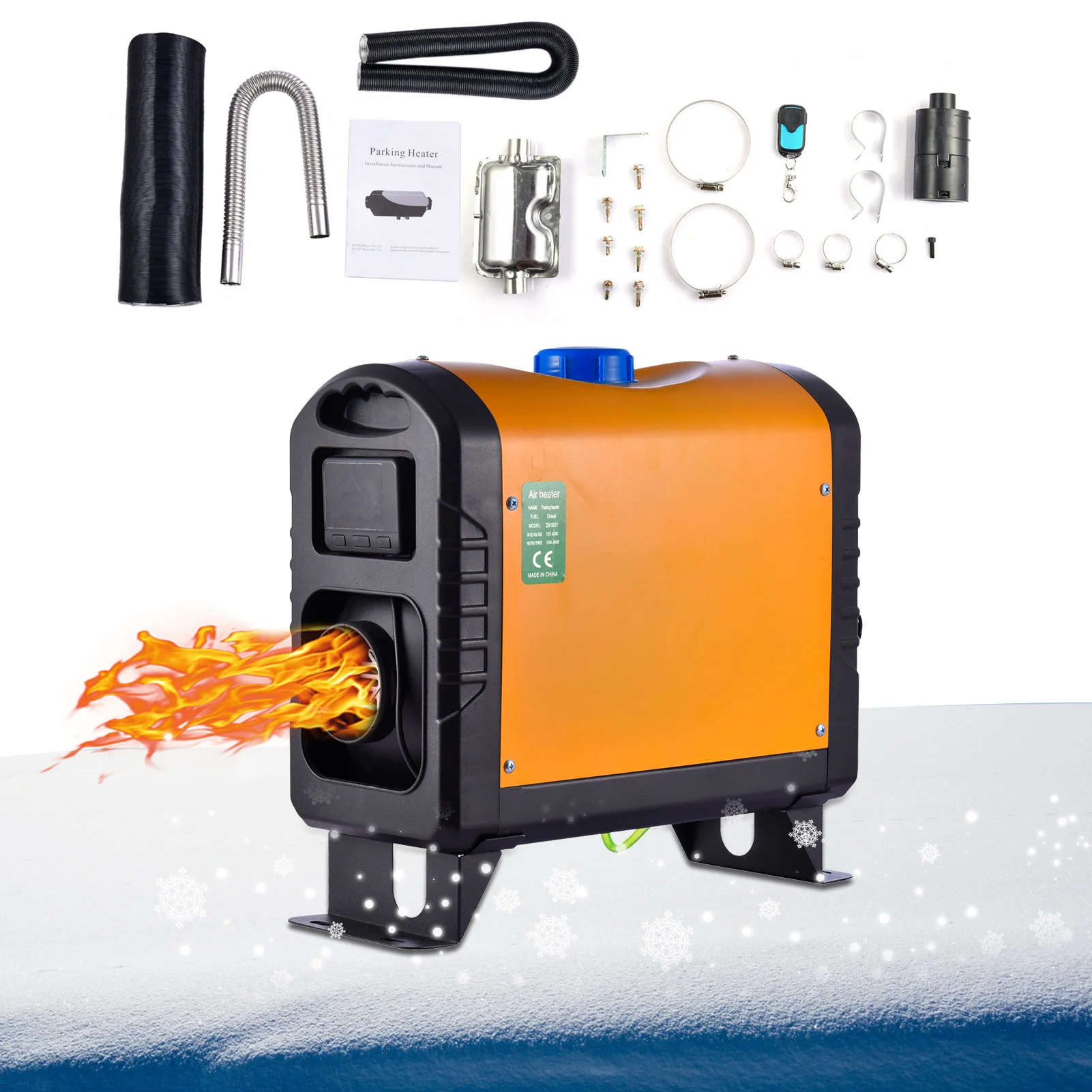 Diesel Air Heater 5KW Portable Truck Heater 5000W Oil Dipstick Heater With  LCD Switch For Bus Trucks - AliExpress